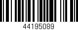 Código de barras (EAN, GTIN, SKU, ISBN): '44195089'
