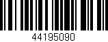 Código de barras (EAN, GTIN, SKU, ISBN): '44195090'
