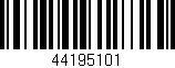 Código de barras (EAN, GTIN, SKU, ISBN): '44195101'
