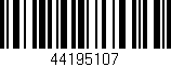 Código de barras (EAN, GTIN, SKU, ISBN): '44195107'