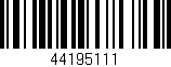 Código de barras (EAN, GTIN, SKU, ISBN): '44195111'