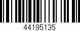 Código de barras (EAN, GTIN, SKU, ISBN): '44195135'