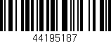 Código de barras (EAN, GTIN, SKU, ISBN): '44195187'