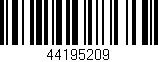 Código de barras (EAN, GTIN, SKU, ISBN): '44195209'
