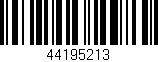 Código de barras (EAN, GTIN, SKU, ISBN): '44195213'