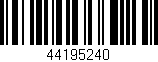 Código de barras (EAN, GTIN, SKU, ISBN): '44195240'