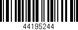 Código de barras (EAN, GTIN, SKU, ISBN): '44195244'