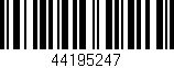 Código de barras (EAN, GTIN, SKU, ISBN): '44195247'