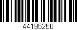Código de barras (EAN, GTIN, SKU, ISBN): '44195250'