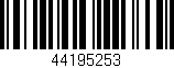 Código de barras (EAN, GTIN, SKU, ISBN): '44195253'