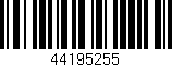Código de barras (EAN, GTIN, SKU, ISBN): '44195255'