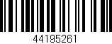 Código de barras (EAN, GTIN, SKU, ISBN): '44195261'