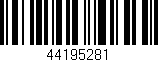 Código de barras (EAN, GTIN, SKU, ISBN): '44195281'