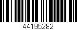 Código de barras (EAN, GTIN, SKU, ISBN): '44195282'
