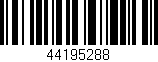 Código de barras (EAN, GTIN, SKU, ISBN): '44195288'