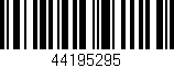 Código de barras (EAN, GTIN, SKU, ISBN): '44195295'