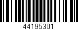 Código de barras (EAN, GTIN, SKU, ISBN): '44195301'