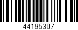 Código de barras (EAN, GTIN, SKU, ISBN): '44195307'