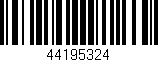 Código de barras (EAN, GTIN, SKU, ISBN): '44195324'