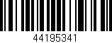 Código de barras (EAN, GTIN, SKU, ISBN): '44195341'