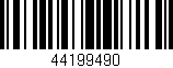 Código de barras (EAN, GTIN, SKU, ISBN): '44199490'