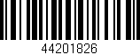 Código de barras (EAN, GTIN, SKU, ISBN): '44201826'