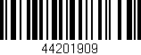 Código de barras (EAN, GTIN, SKU, ISBN): '44201909'