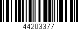 Código de barras (EAN, GTIN, SKU, ISBN): '44203377'