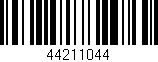 Código de barras (EAN, GTIN, SKU, ISBN): '44211044'