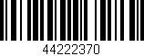 Código de barras (EAN, GTIN, SKU, ISBN): '44222370'