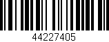 Código de barras (EAN, GTIN, SKU, ISBN): '44227405'