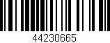 Código de barras (EAN, GTIN, SKU, ISBN): '44230665'