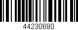 Código de barras (EAN, GTIN, SKU, ISBN): '44230680'