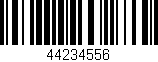 Código de barras (EAN, GTIN, SKU, ISBN): '44234556'