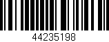 Código de barras (EAN, GTIN, SKU, ISBN): '44235198'