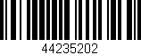 Código de barras (EAN, GTIN, SKU, ISBN): '44235202'