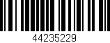 Código de barras (EAN, GTIN, SKU, ISBN): '44235229'