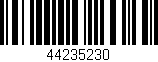 Código de barras (EAN, GTIN, SKU, ISBN): '44235230'