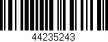 Código de barras (EAN, GTIN, SKU, ISBN): '44235243'