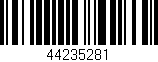 Código de barras (EAN, GTIN, SKU, ISBN): '44235281'