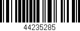 Código de barras (EAN, GTIN, SKU, ISBN): '44235285'