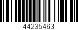 Código de barras (EAN, GTIN, SKU, ISBN): '44235463'
