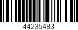 Código de barras (EAN, GTIN, SKU, ISBN): '44235483'
