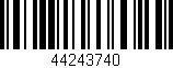 Código de barras (EAN, GTIN, SKU, ISBN): '44243740'
