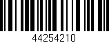 Código de barras (EAN, GTIN, SKU, ISBN): '44254210'