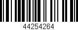 Código de barras (EAN, GTIN, SKU, ISBN): '44254264'