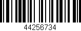 Código de barras (EAN, GTIN, SKU, ISBN): '44256734'