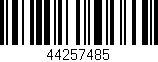 Código de barras (EAN, GTIN, SKU, ISBN): '44257485'