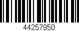 Código de barras (EAN, GTIN, SKU, ISBN): '44257950'