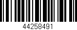 Código de barras (EAN, GTIN, SKU, ISBN): '44258491'